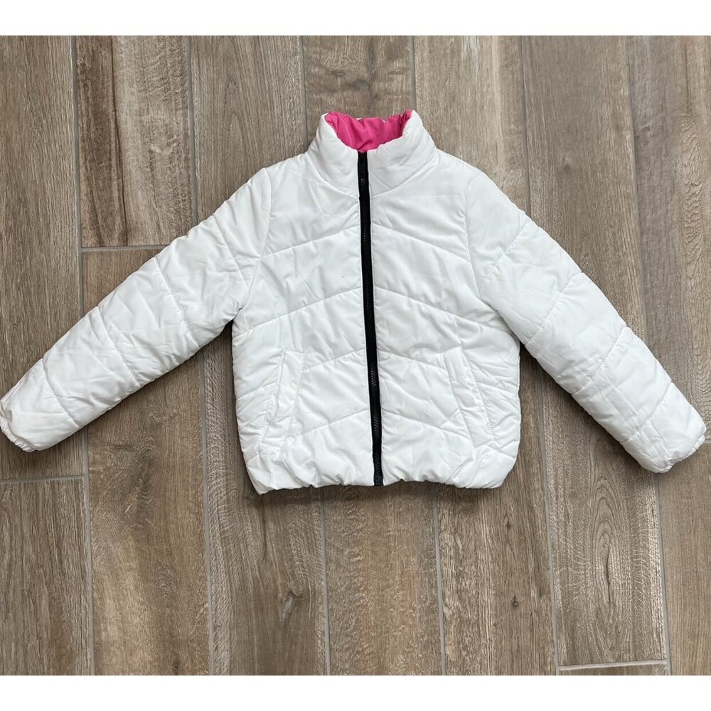 Nordstrom Rack Girls White Puffer Coat Sz 7